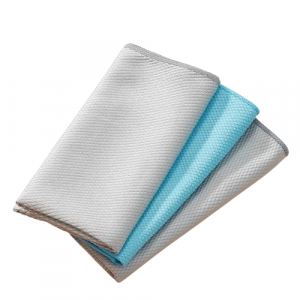Microfiber Fish Scale Cloth for Kitchen Glass Cleaning