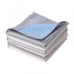 Microfiber Warp Knit Wipe Multifunctional 3-in-1 Glass Cloth Stain Removal